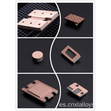 Se pueden personalizar material de material múltiple molibdeno y cobre
